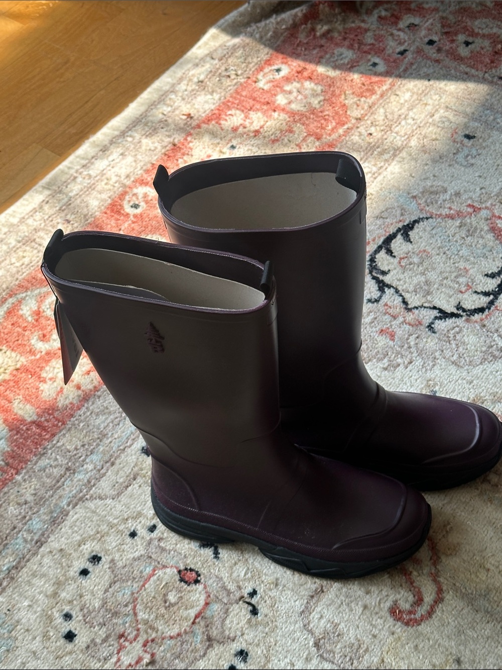 Bass Women's Mid-Calf Rain Boots in Plum size 11 NWT